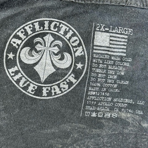 Affliction Men's Short Sleeve Graphic T-shirt - Size: 2XL -NWT - Picture 10 of 11